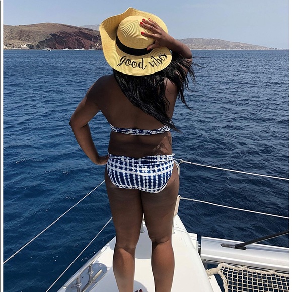 Straw Hat • Floppy Hat • Beach Hat • Summer Hat - Picture 5 of 5